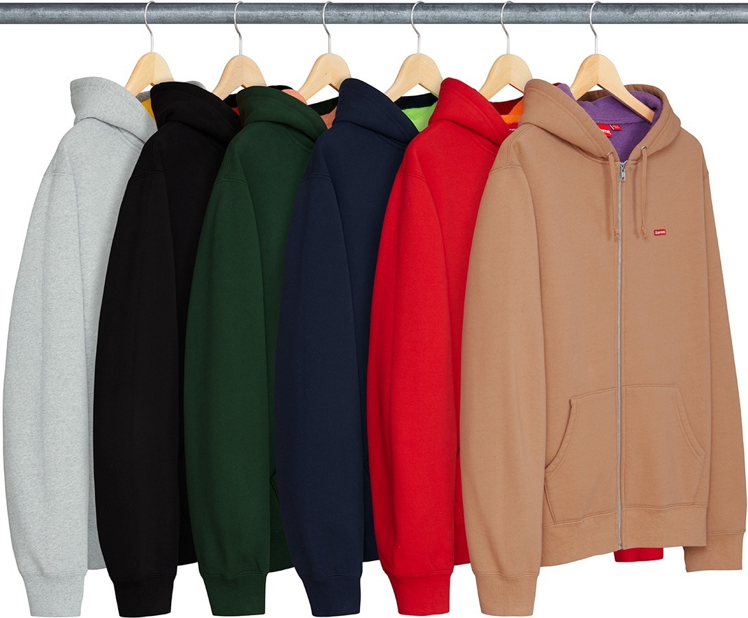 Contrast Zip Up Hooded Sweatshirt